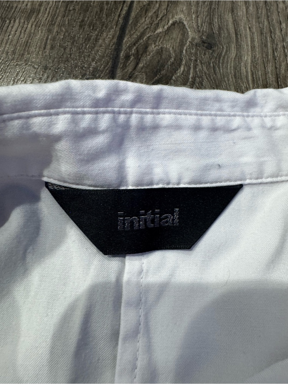 Initial women White Short-Sleeve Button Shirt with wrap size Xs/S - Picture 3 of 6